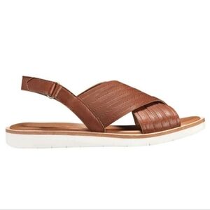 Timberland Women Leather Sensor flex Leather Slide Sandals shoes 9